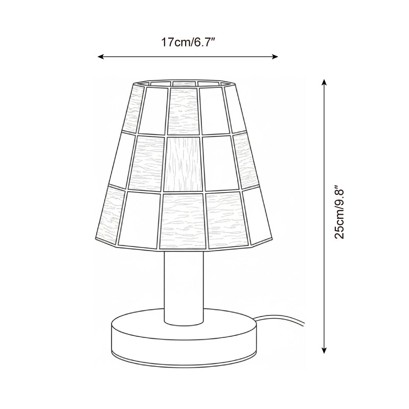 Fun Guy Table Lamp Contemporary Geometric Silhouette In Amber Blue And Clear Colors