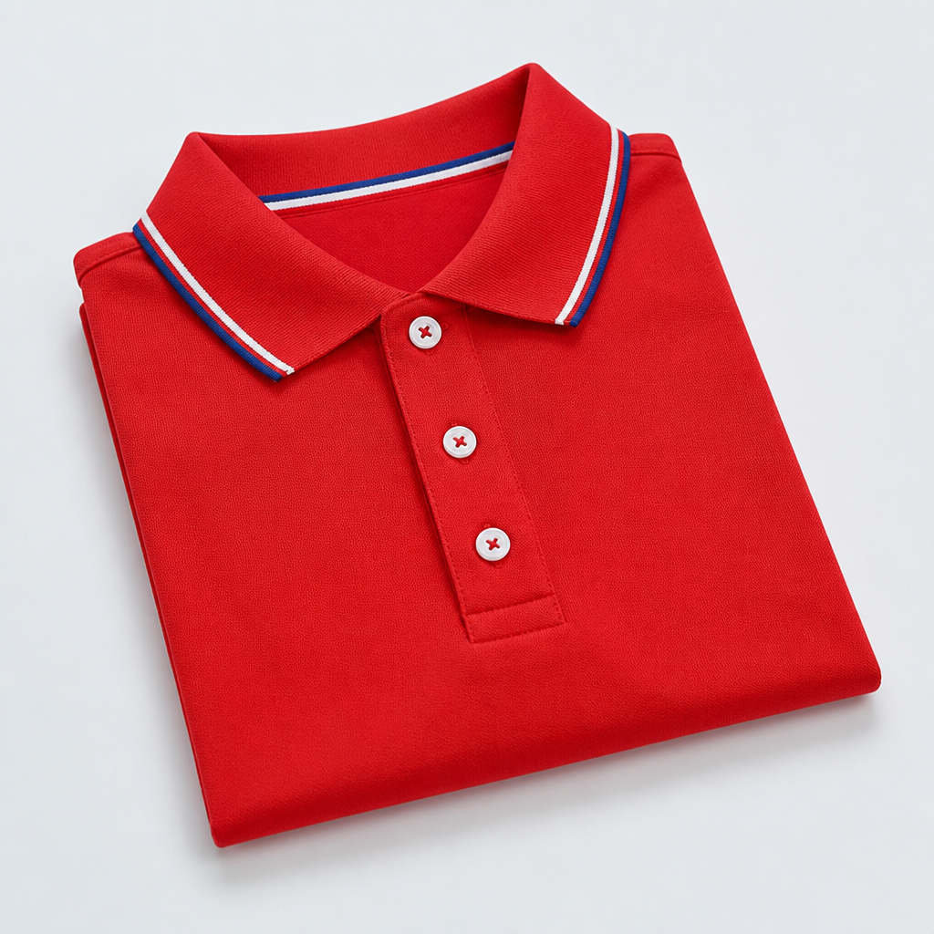 ValorCore – Classic Polo Shirt Set with Signature Striped Collar, Wrinkle-Free | ribuella