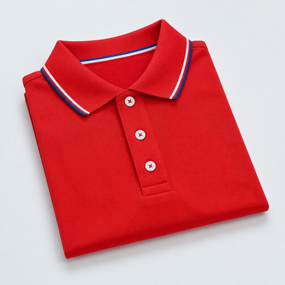 ValorCore – Classic Polo Shirt Set with Signature Striped Collar, Wrinkle-Free | ribuella