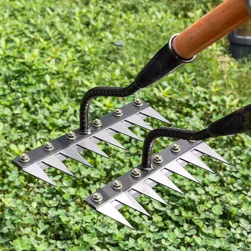 TerraEdge Carbon Steel Weed Rake | Effortless Power That Protects and Revives Your Garden | ribuella