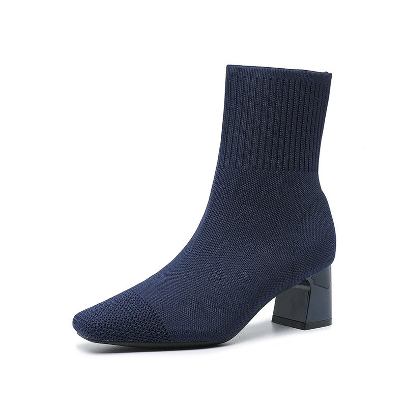 Bottines Chaussettes à Talons