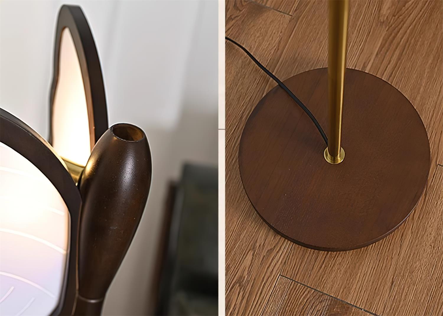 Galileo Butterfly Floor Lamp Sculptural Twin Wing Design Gold Finish Stand