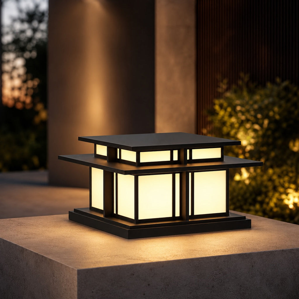 Modern Outdoor Wall Light Waterproof Metal Acrylic Adjustable LED for Gardens and Pathways | ribuella