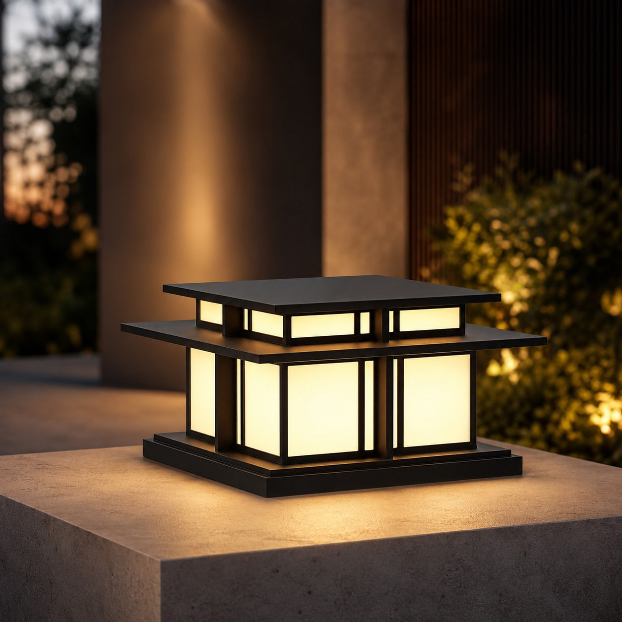 Modern Outdoor Wall Light Waterproof Metal Acrylic Adjustable LED for Gardens and Pathways | ribuella