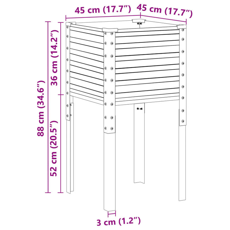SturdySteel – Weather-Resistant Elevated Planter | ribuella