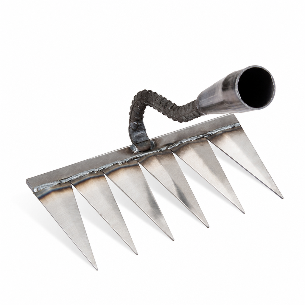 Ultra-Sharp Carbon Steel Garden Rake (4–7 Tines) | ribuella