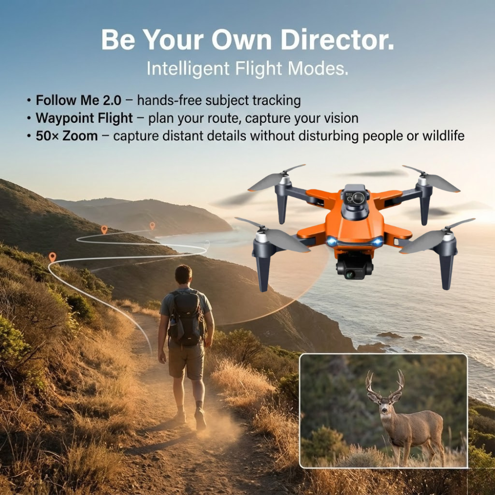 RG106 Pro dupla kamerás drón GPS-navigációval és 8K videóval