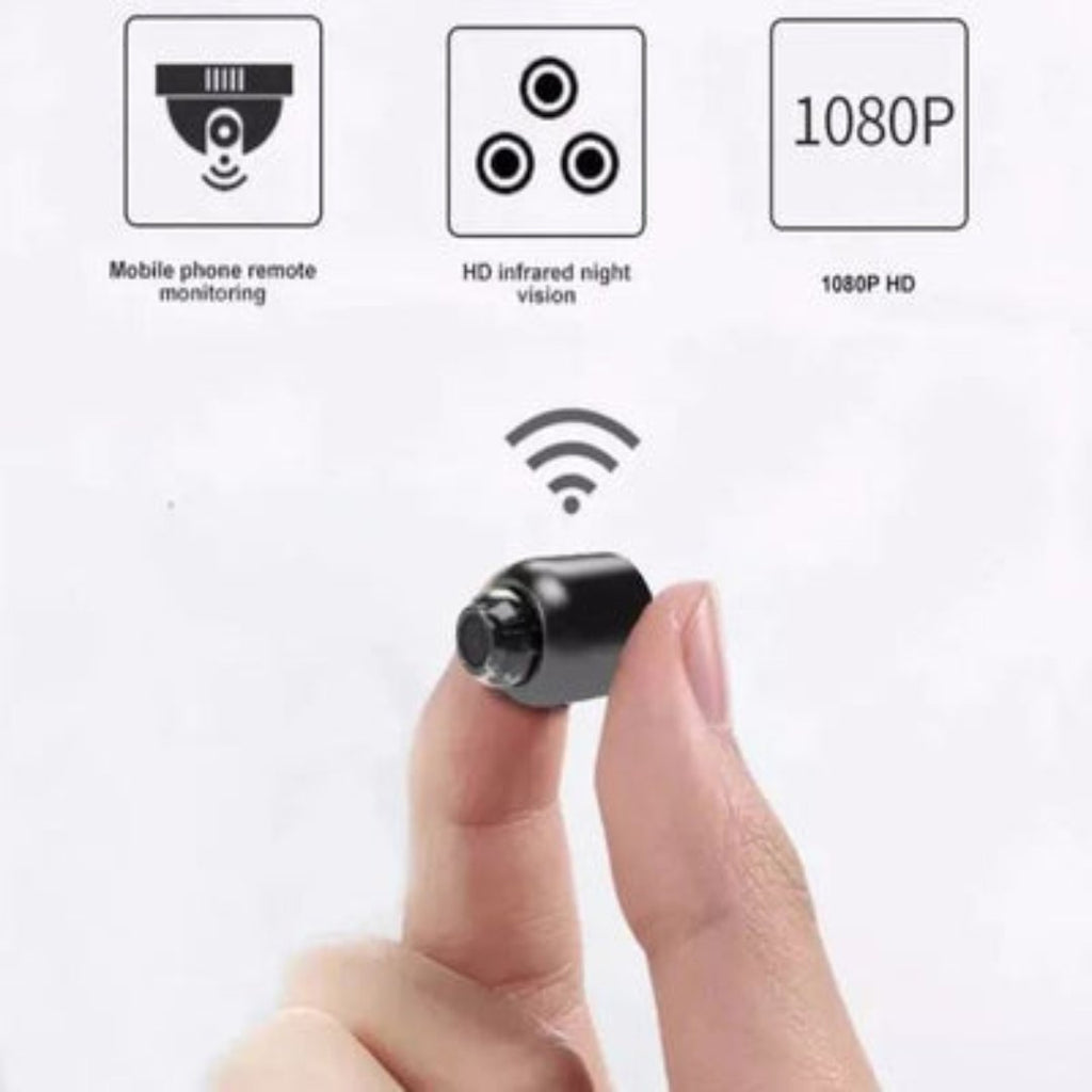 Kompakt Wi-Fi-megfigyelőkamera – automatikus mozgásérzékelés, élő távoli megtekintés