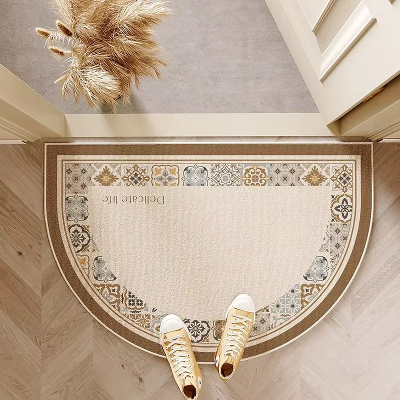Stylish Half-Moon Entry Mat – Slip-Resistant Welcome Mat for Home | ribuella