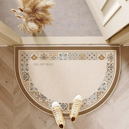Stylish Half-Moon Entry Mat – Slip-Resistant Welcome Mat for Home | ribuella