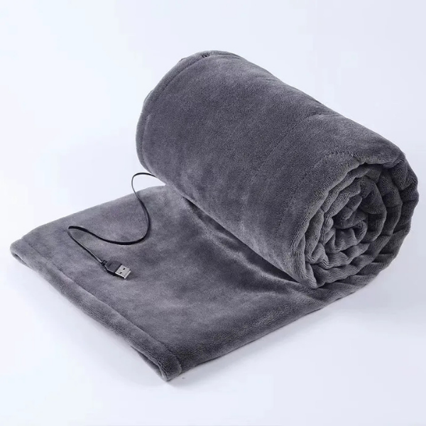 Rechargeable Heated Throw Blanket - Cordless Usb Powered Generous Size