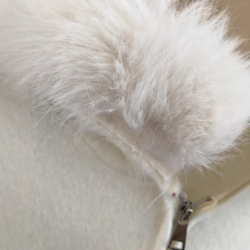 Gilet Capuche Fourrure Premium