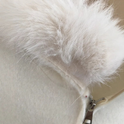 Gilet Capuche Fourrure Premium