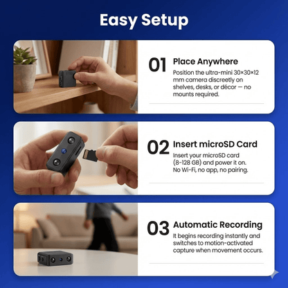 Surveillance Cam - HD Video with Night Vision - Battery Powered - Securino | ribuella