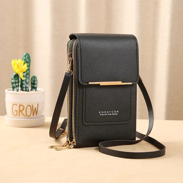Shoulder Strap Phone Pouch – Touchscreen Compatible Anti-Theft Design | ribuella