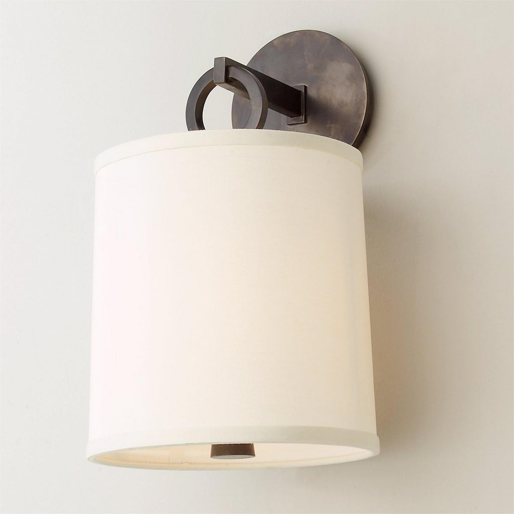 Full Circle Wall Sconce, Sculptural Ring Shade, Soft Ambient Lighting