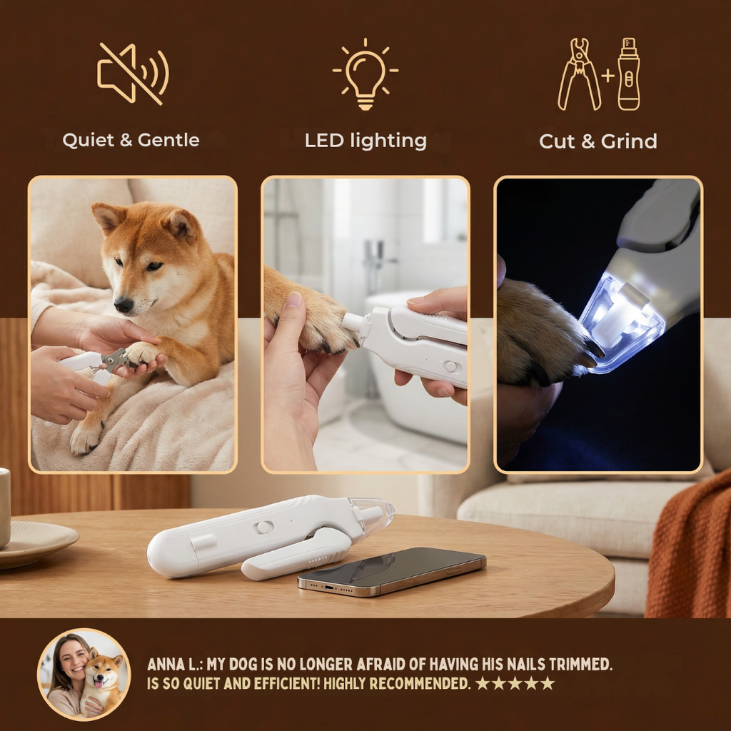 SereniPaws | Calma al instante a tu cachorro con un cuidado de uñas silencioso y sin estrés | ribuella