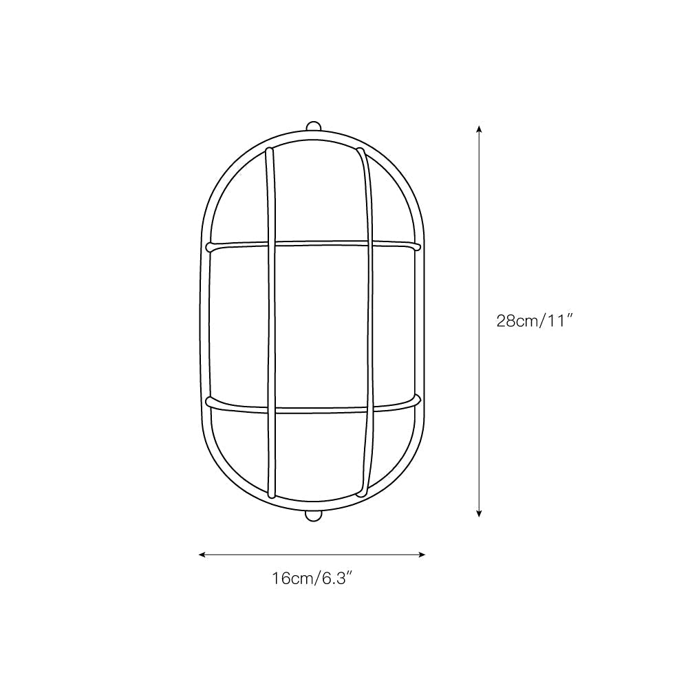Garden Trading Chatham Outdoor Sconce - Wall Mount Frosted Diffuser