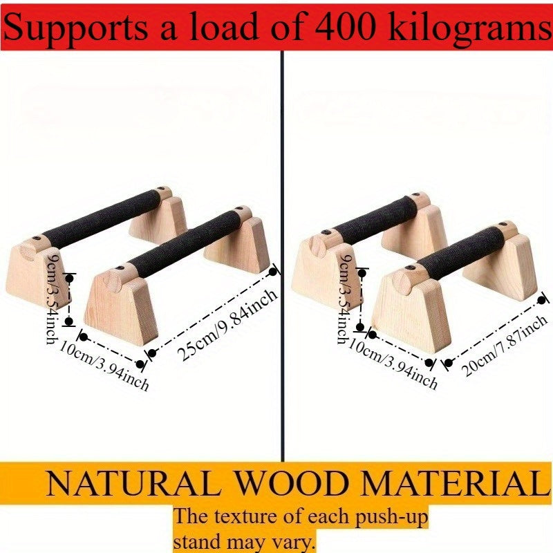 Sturdy Wood Push-Up Bars for Effective Home Workouts | ribuella