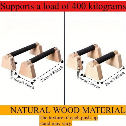 Sturdy Wood Push-Up Bars for Effective Home Workouts | ribuella