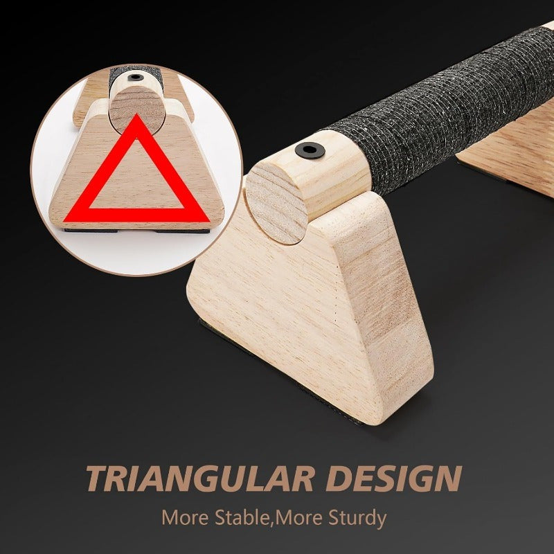 Sturdy Wood Push-Up Bars for Effective Home Workouts | ribuella