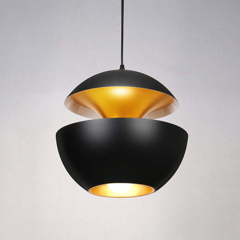 LumaNova svartvit LED-pendellampa med elegant silhuett