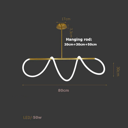 Coleção de candeeiros LED minimalistas e contemporâneos nórdicos Aurelium