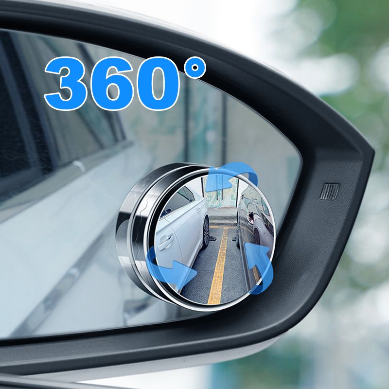 Lot de 2 miroirs d'angle mort réglables à 360° pour rétroviseurs latéraux de voiture | ribuella