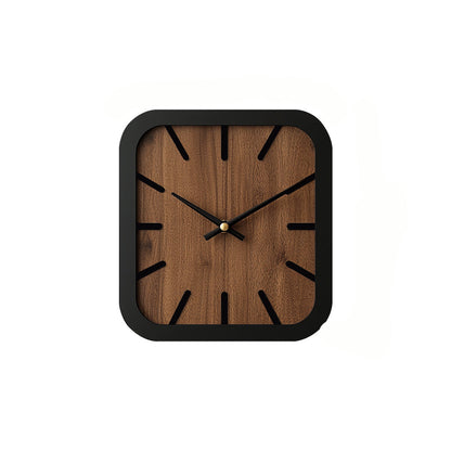 TimberCraft - Artisan Square Wooden Clock with Battery Operation | ribuella