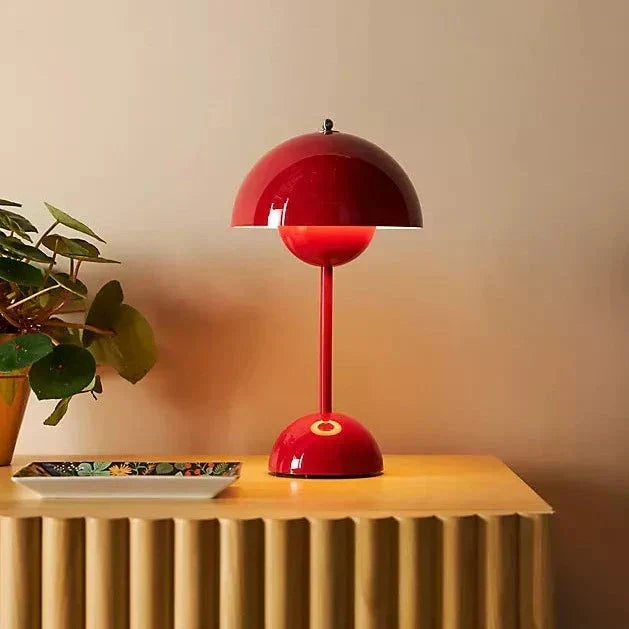 Stolní lampa v retro stylu – bezdrátová se 3 nastavitelnými úrovněmi jasu | ribuella