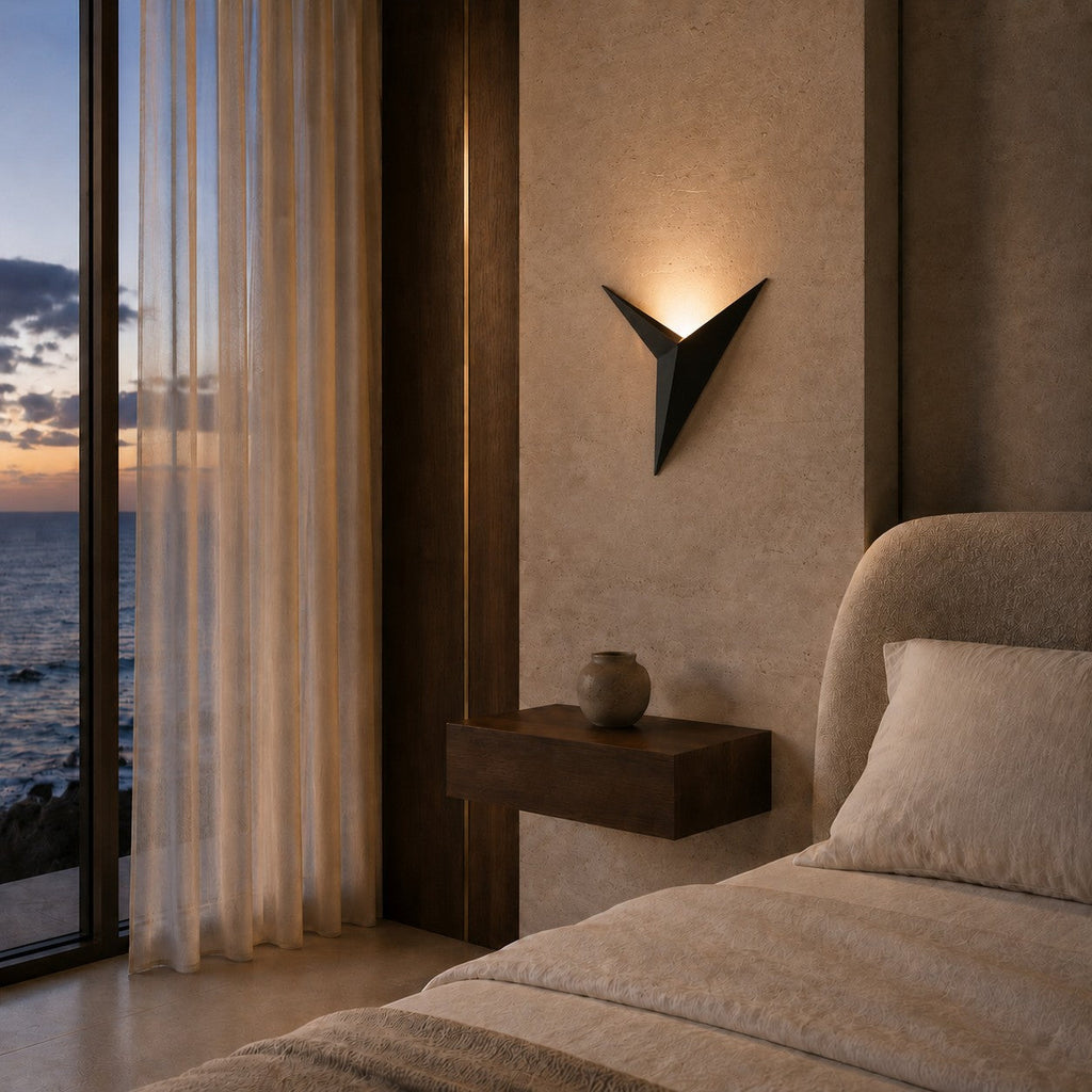Modern Minimalist Wall Sconce Lighting Wall Mounted Metal Fixture with Integrated LED Dual Color Modes | ribuella