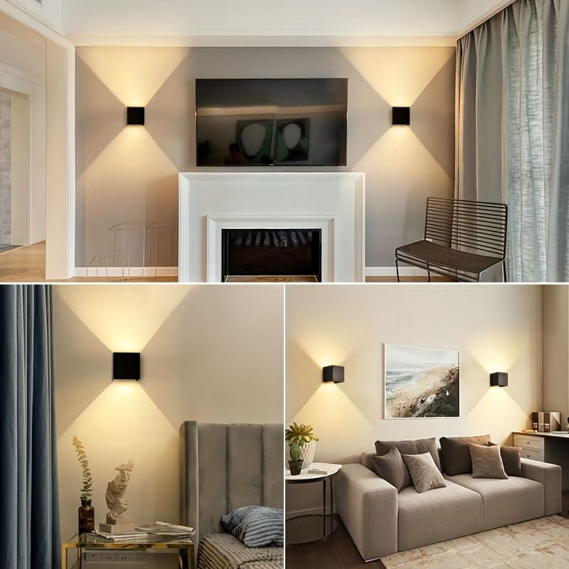 Lampă de perete pătrată pentru exterior - Design vertical și orizontal | ribuella