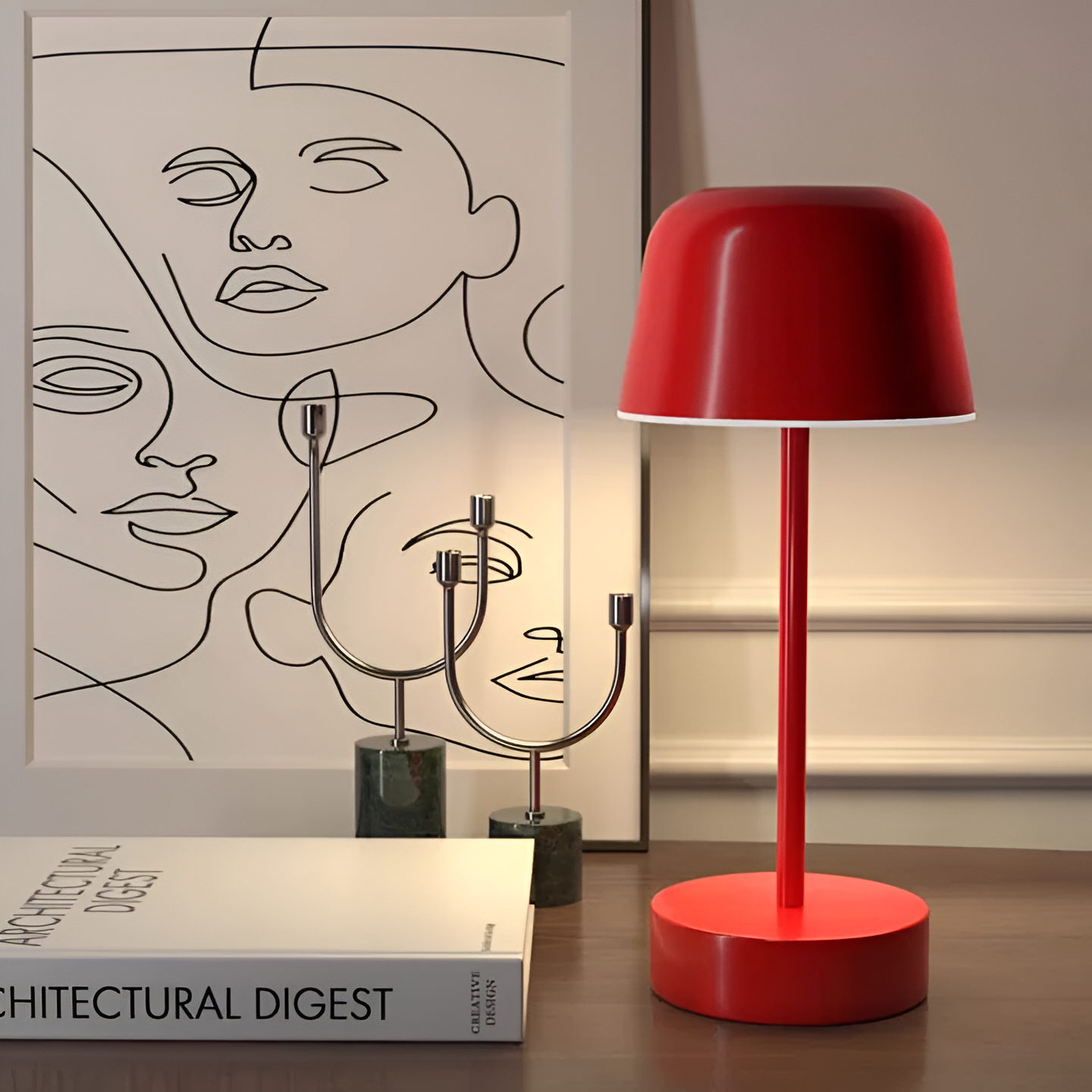 RetroLED — bezprzewodowa lampka stołowa LED w stylu retro | ribuella