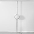 Garrault-Delord Dual Position Lamp, Ceiling Or Floor Stand, Contemporary Frame
