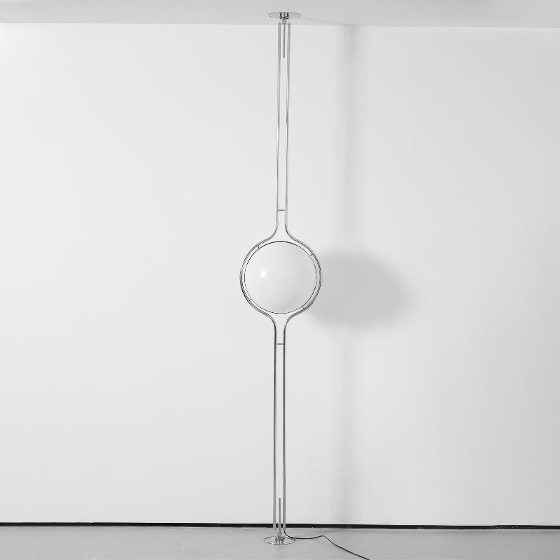 Garrault-Delord Dual Position Lamp, Ceiling Or Floor Stand, Contemporary Frame
