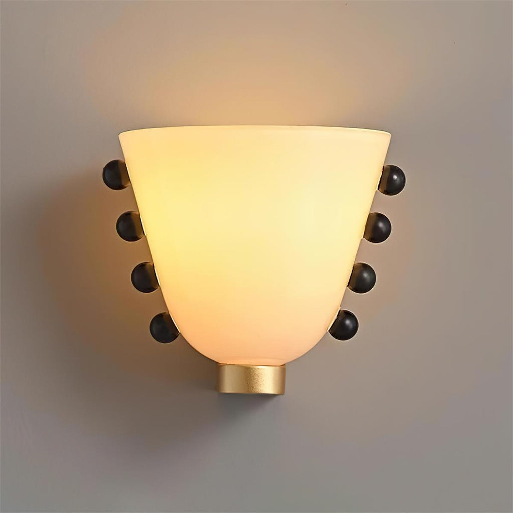 Gemma Asymmetrical Layered Shade Wall Lamp Sculptural Profile
