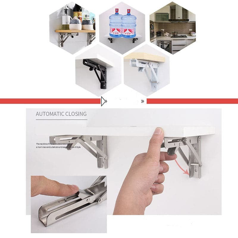 SwiftFold - Unlock Instant Freedom with Heavy-Duty, Space-Saving Brackets | ribuella