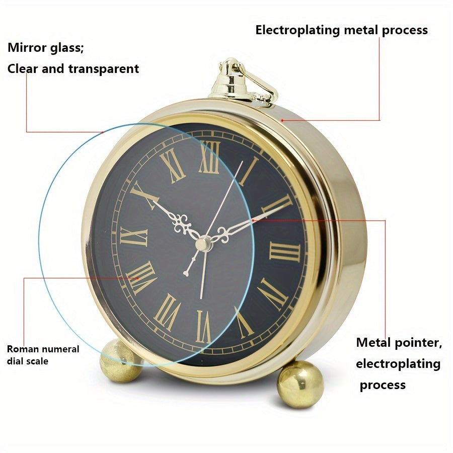 Timeless Elegance – Retro Metal Alarm Clock | ribuella