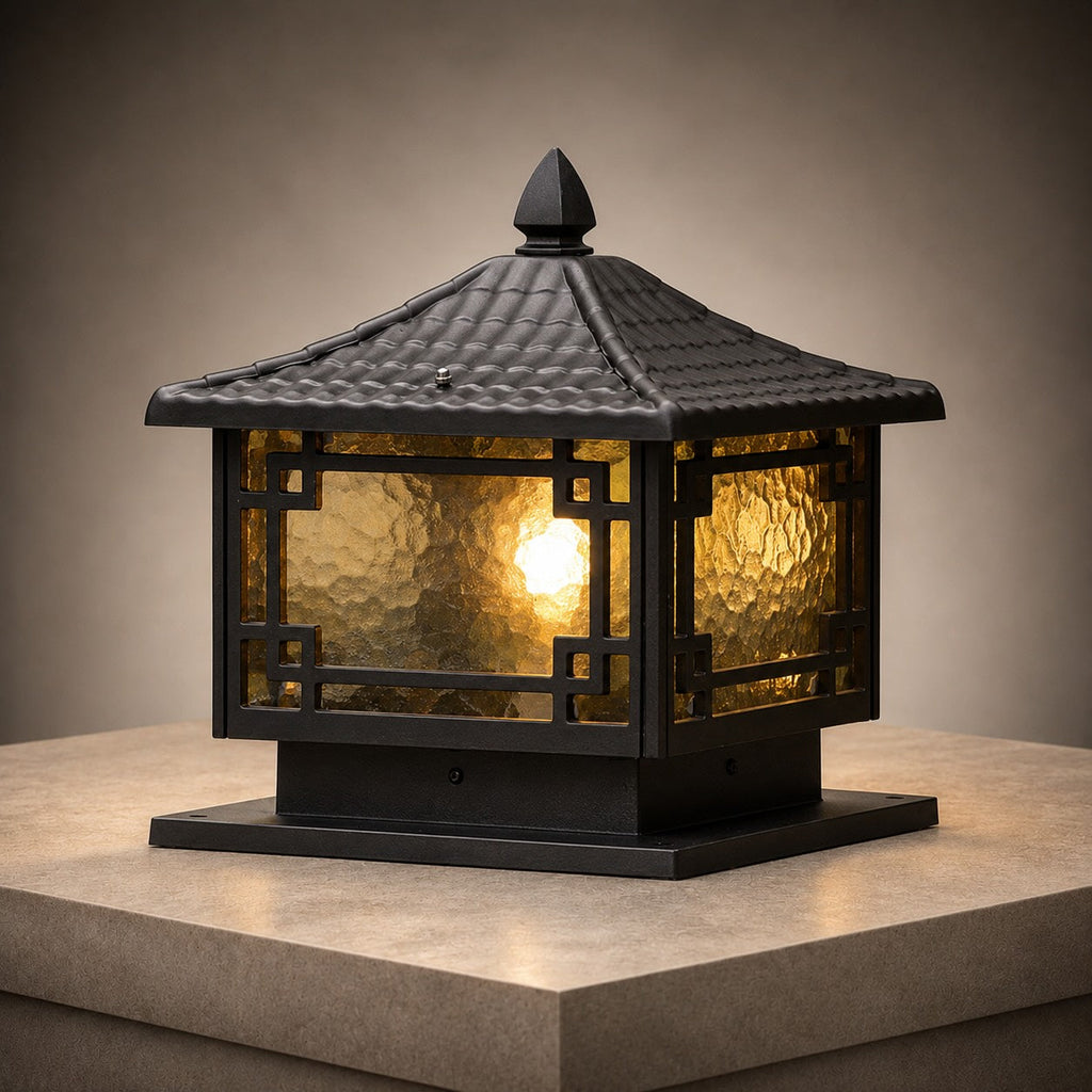 Solar Garden Lights European Style Outdoor Pillar Light Waterproof Aluminum Adjustable IP54 | ribuella