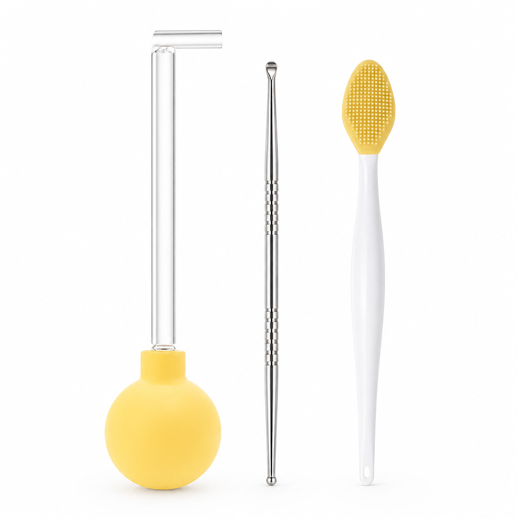 Reusable Long Glass Suction Tonsil Stone Remover (Set of 3) | ribuella