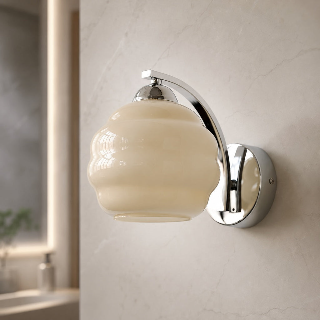 Modern Wall Light Adjustable Sconce Light Metal Glass E26/E27 Base Dimmable Warm Ambience | ribuella