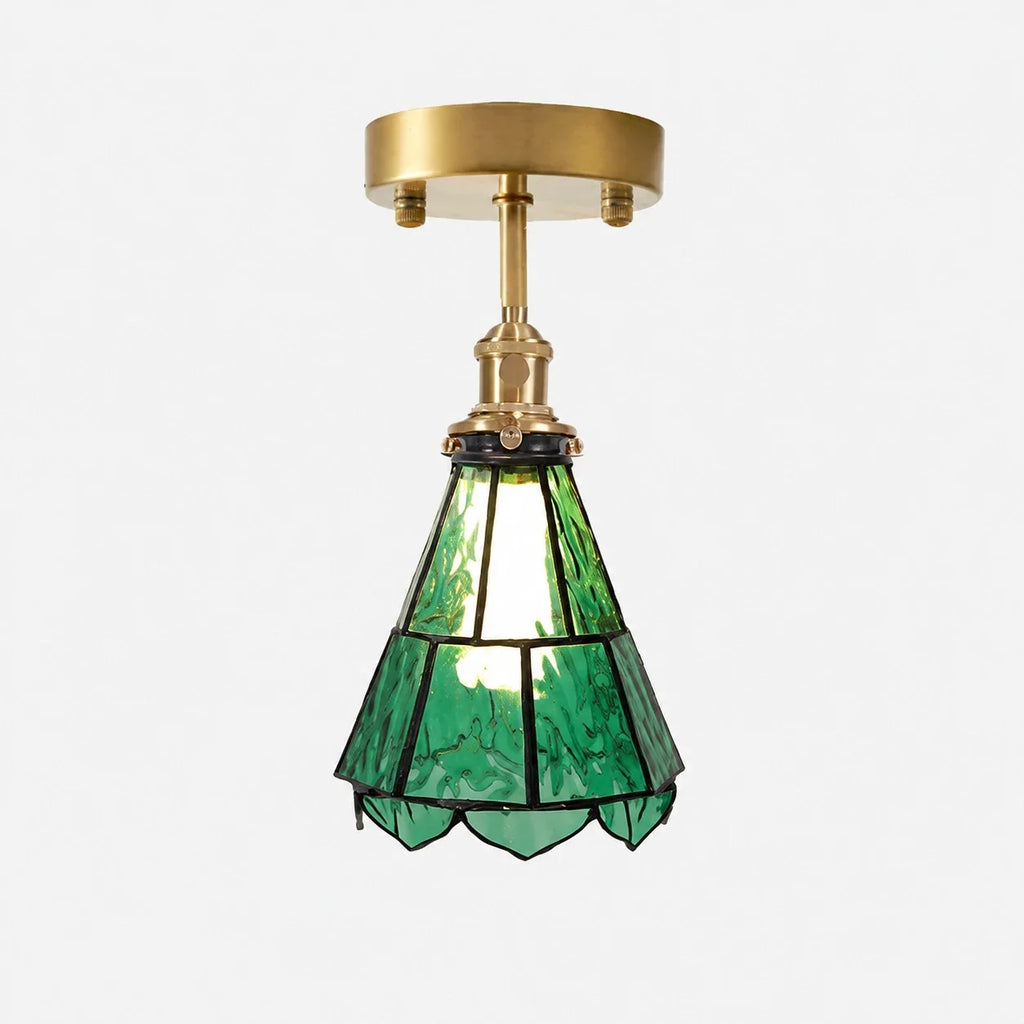 French Country Amber Rippled Glass Wall Fixture Finished In Warm Brass Hardware