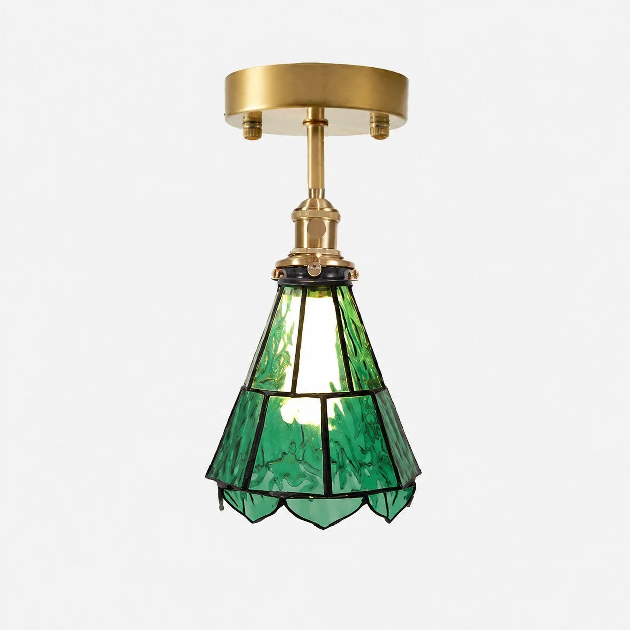 French Country Amber Rippled Glass Wall Fixture Finished In Warm Brass Hardware