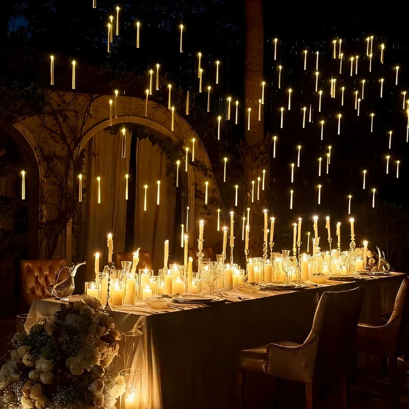 Safe Flameless Floating LED Candle Set — Interactive Wand Included