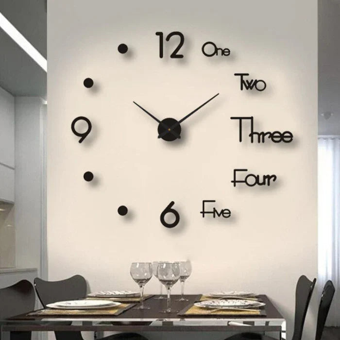 Round Wall Clock Quiet Sweep Movement Elegant Minimalist Dial Design