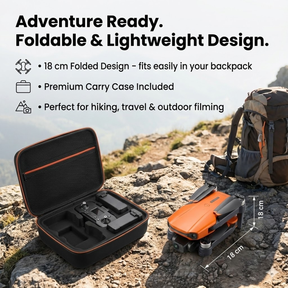 RG106 Pro dupla kamerás drón GPS-navigációval és 8K videóval
