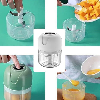 USB Rechargeable Garlic Chopper – Electric Food Processor | ribuella