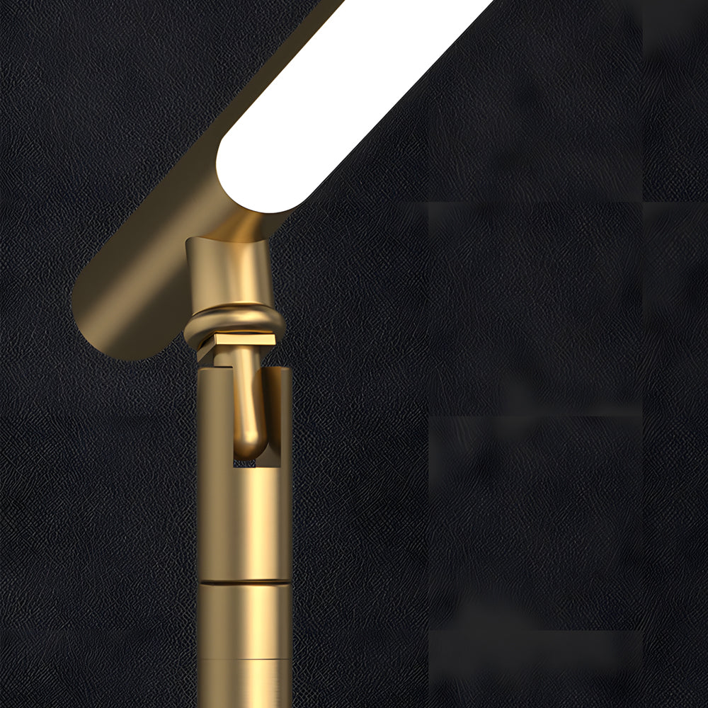 AuricLine Adjustable Brass And Copper LED Desk Lamp
