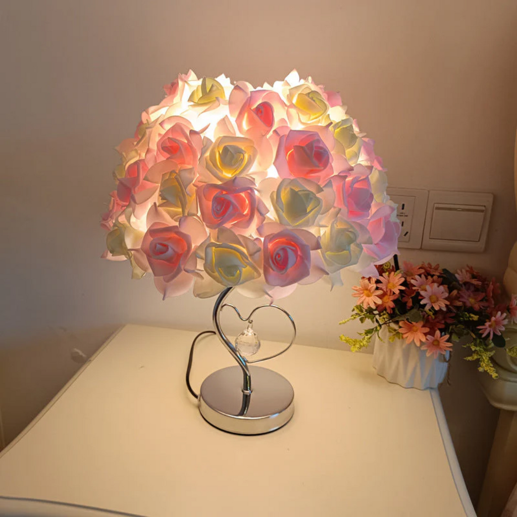 Candeeiro de mesa Noctis com luz LED quente e brilho suave e romântico