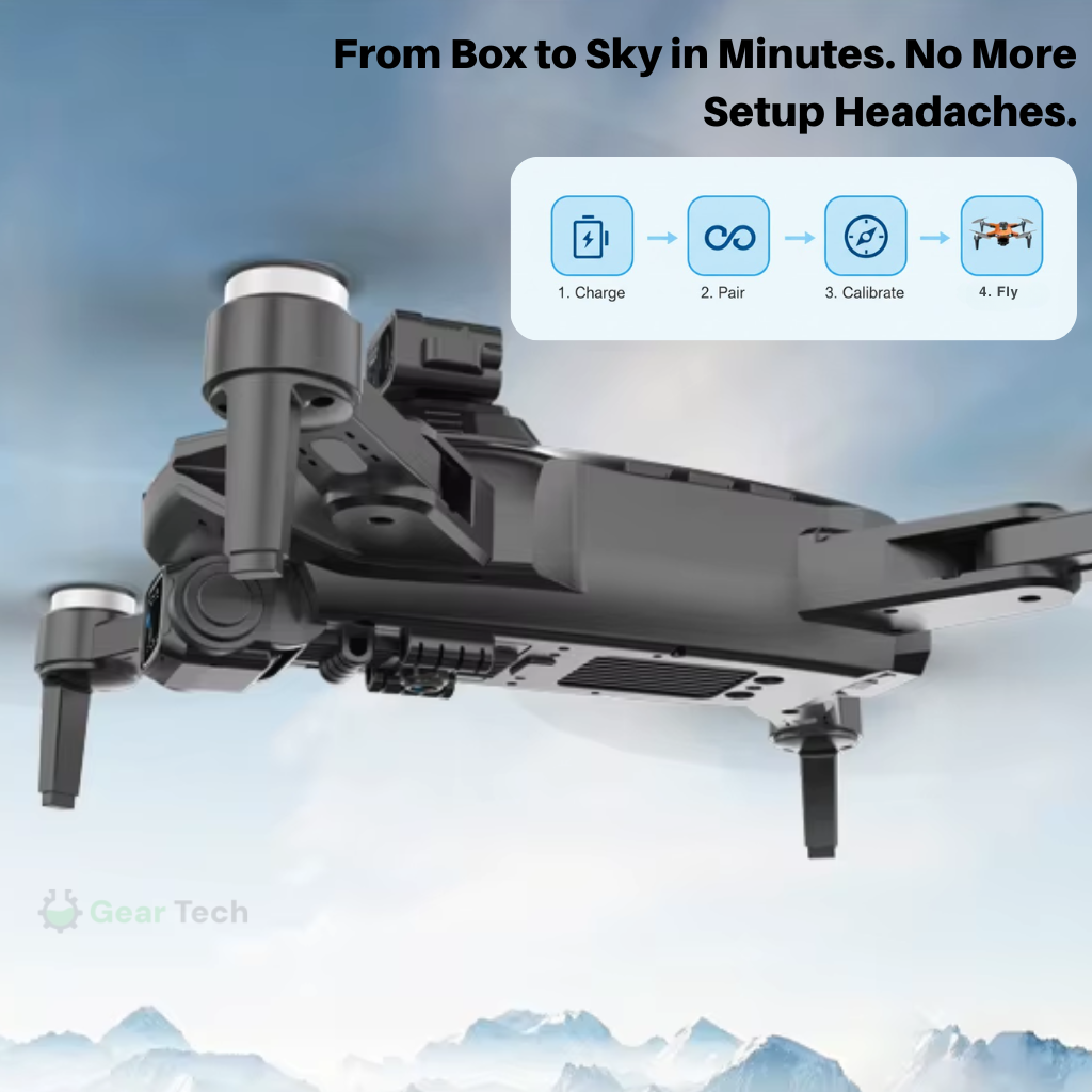 RG106 Pro dupla kamerás drón GPS-navigációval és 8K videóval